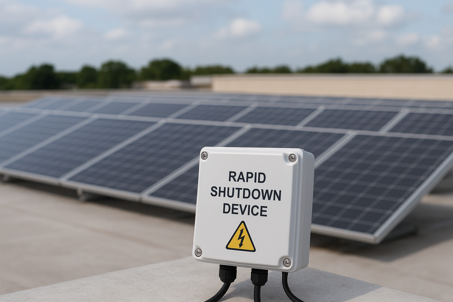 تقنية Rapid Shutdown والأجهزة المخصصة لها في أنظمة الطاقة الشمسية