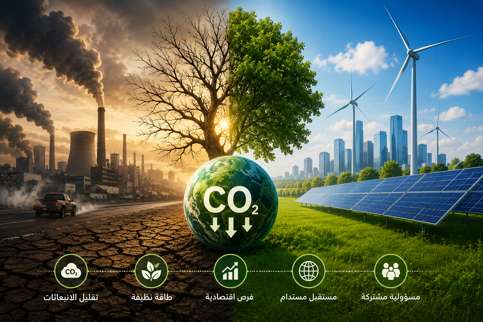 خفض الانبعاثات الكربونية: من التحدي البيئي إلى الفرصة الاقتصادية